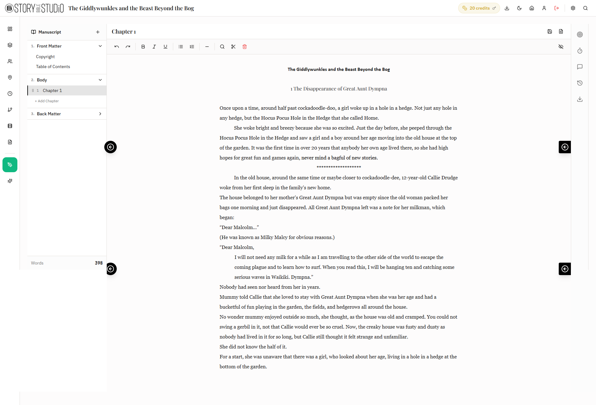 Manuscript Editor